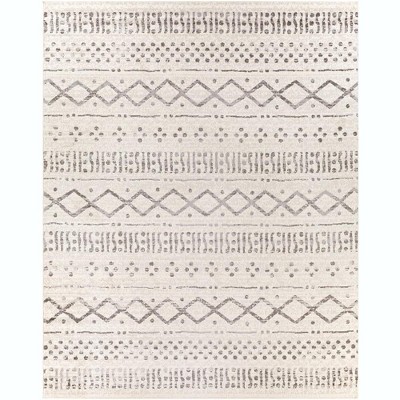 Mark & Day Mullegen 7'10"x10' Rectangle Woven Indoor Area Rugs Light Gray: Modern Bohemian, Stain-Resistant, Pet Friendly