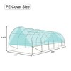Aoodor PE Plastic Sheet Greenhouse Cover 20'×10'×6.6' , UV & Low Temperature Resistant & Waterproof & Durable，Suitable for Greenhouses - 4 of 4
