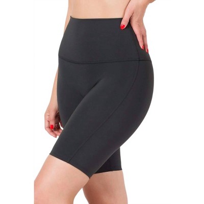 Women's Athletic High Waist Biker Shorts - ZENANA