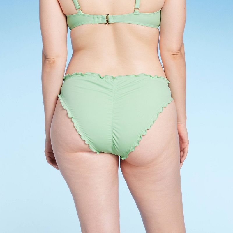 Women's Low-Rise Ruffle Cheeky Bikini Bottom - Shade & Shore™, 6 of 9