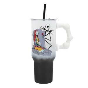 Nightmare Before Christmas Love You To Death 40 Oz Ombre Stainless Steel Tumbler With Handle - 1 of 4