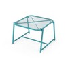 Modern Mesh Outdoor End Table, Rectangle Powder-Coated Metal Patio End Table for Outside Use, Patio Side Table -Christopher Knight Home - 3 of 4