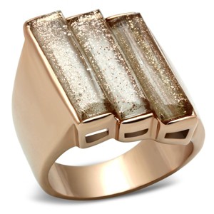 Slickblue Rose Gold Brass Ring with Topaz Synthetic Spinel - Chic Spinel Design, Women's Jewelry, Size 5-9 - 1 of 4
