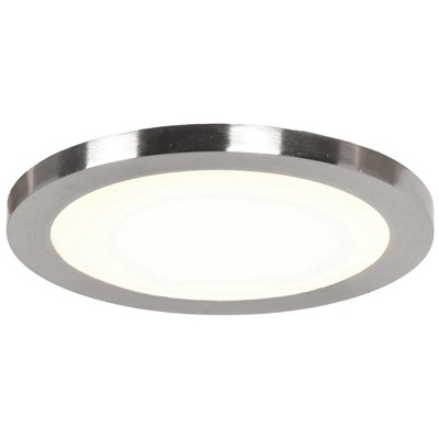 Access Lighting Disc 1 - Light Flush Mount in  Brushed Steel