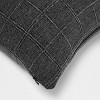 Woven Washed Windowpane Throw Pillow - Threshold™ - image 4 of 4