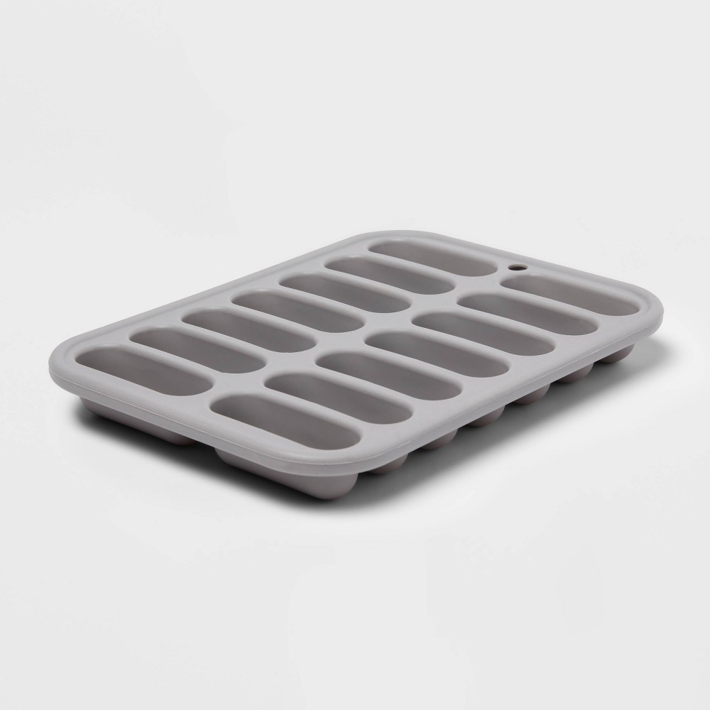 Photos - Barware Silicone Ice Tray Gray - Room Essentials™