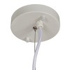 Storied Home 25 Watt Luminous Sphere Frosted Glass Pendant, White - 3 of 3