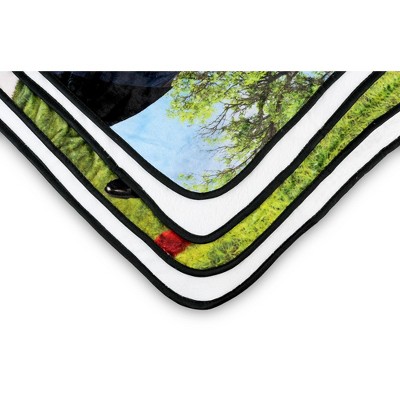The Office Sunday Afternoon Art Style Fleece Throw Blanket