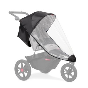 Radio Flyer Momentum Jogging Stroller Rain Cover - Black - 1 of 4