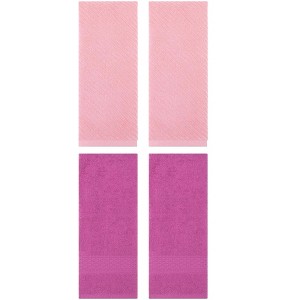 REGALWOVEN 4 Pcs Solid Textured Cotton Soft Absorbent Decorative Hand Towel - 1 of 4