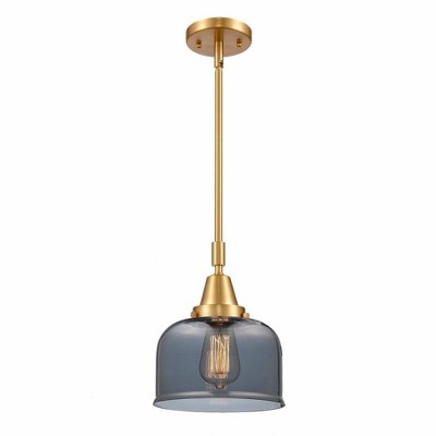 Bell - 1 Light Stem Hung Mini Pendant In Industrial Style-11.13 Inches Tall and 8 Inches Wide