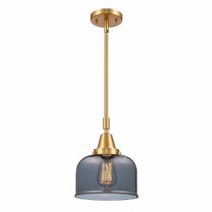 Bell - 1 Light Stem Hung Mini Pendant In Industrial Style-11.13 Inches Tall and 8 Inches Wide - 1 of 1