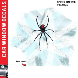 LEMONSODA Car Window Decal -  3D -  (Spider on Web) - 1 of 1