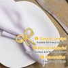 Unique Bargains Decorative Wear Resistance Napkin Rings for Decoration Adornment Wedding 12 Pcs - 4 of 4