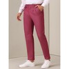 Lars Amadeus Men's Pleated Front Tapered Leg Business Chino Trousers Dress Pants - 2 of 4