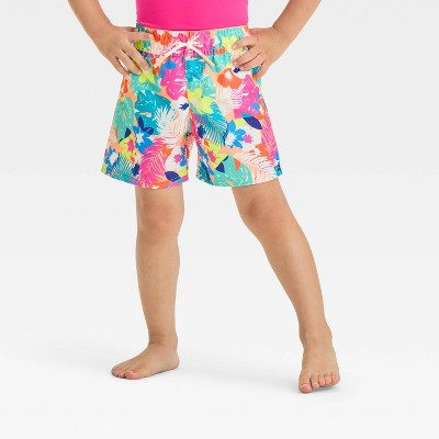 Toddler Boys' Tropical Floral Printed Swim Shorts - Cat & Jack™