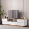 Chic Crate-80 Inch Modern TV Stand – Multi-Functional Storage w/ Soft-Close Doors, Media Console & Entertainment Center (Multi-Room Furniture) - 2 of 4