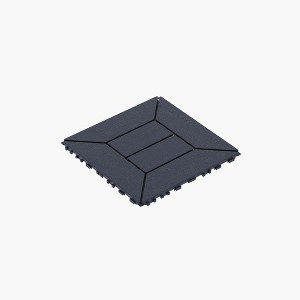 GlasFlength Carpet Tiles 44 Pack 12" Interlocking Deck Tiles, New Style, DIY Flooring for Patio Poolside Balcony Backyard, Gray, 12"*12"*0.8" - 1 of 4