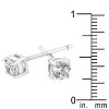 Slickblue Sterling Silver Stud Earrings for Women, Rhodium Plating, 0.22ct Cubic Zirconia, Wedding & Anniversary - 3 of 3