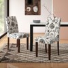 Tangkula Wooden Dining Chair Set of 2 w/Rubber Wood Legs Padded Seat S Springs High  Back - 3 of 4