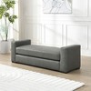 Bella Depot  57.7'' Stylish and Durable Faux Leather Ottoman - 3 of 4