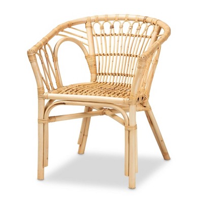 Varick Rattan Dining Chair Set Natural/brown - Bali & Pari : Target