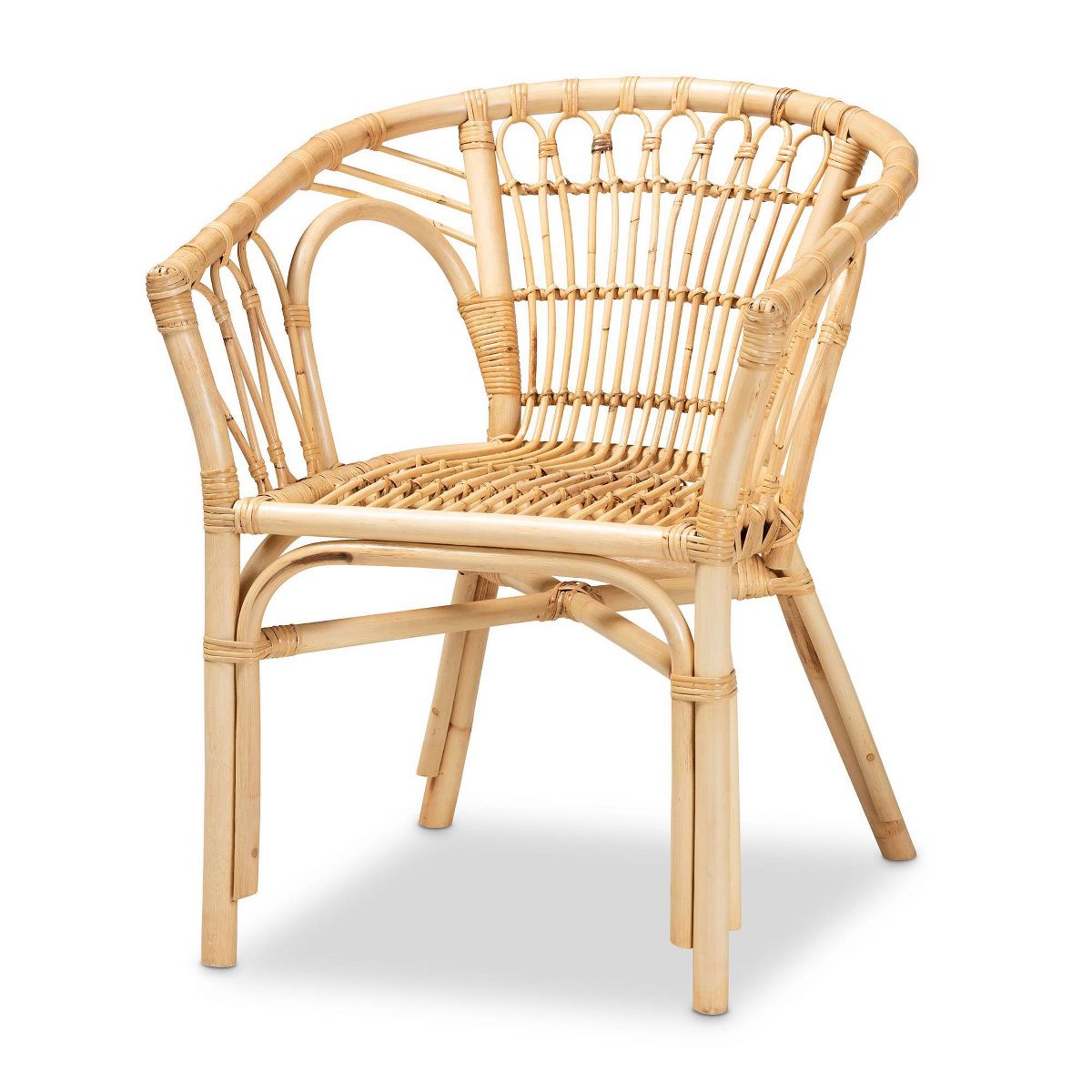 Kaka Rattan Dining Chair Natural/Brown - bali & pari - thumbnail 2