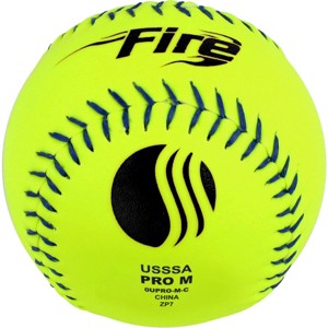 Baden Pro M Fire Power Core .44/375 Composite Cover 12" Fastpitch Softballs (Dozen) - 1 of 1
