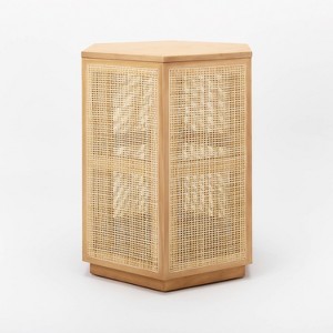 Lomita Rattan Accent Table Natural Threshold designed with Studio McGee
