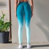 Anna-Kaci Active Women's High-Waisted Gradient Leggings Seamless Yoga Workout Pants Compression Tights for Running and Gym Training - 3 of 4