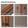 3-Piece Luggage Set Travel Lightweight Suitcases with Rolling Wheels, TSA lock, Carry on Luggages for Business, Trip, (20"/24"/28"), Brown - 3 of 4
