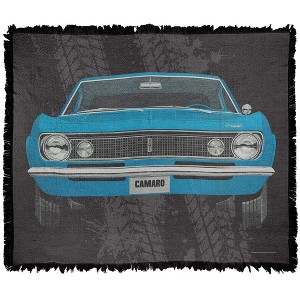 Chevrolet 1967 Camaro Car Illustartion Blanket 50"x60" Woven Tapestry - 1 of 4