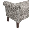 Kumasinova 56.5" Floral Storage Ottoman Bench with Rolled Arms,Entryway Bench with Nailhead Trim,End of Bed Bench with Flip Top Lid,Bedroom Furniture - 4 of 4