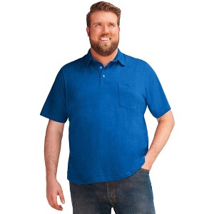 KingSize Men's Big & Tall Shrink-Less Lightweight Polo - 1 of 4