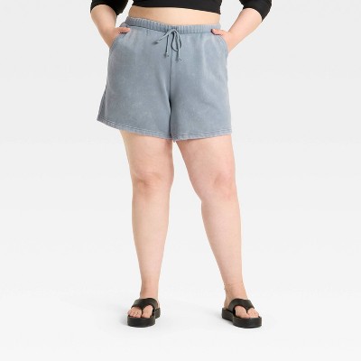 Women's Fleece Bermuda Mid-Rise Pull-On Shorts - Wild Fable™