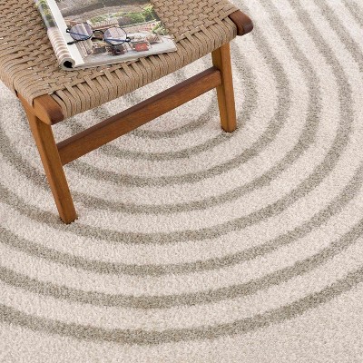 Hauteloom Yasuo Gray Washable Area Rug