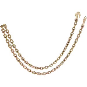 VEVOR G80 Transport Binder Chain, 5/16" x 10.3' Tow Chain with Clevis Grab Hooks, 4900 lbs Safe Working Load, Heavy Duty Trailer Logging Chain - 1 of 4