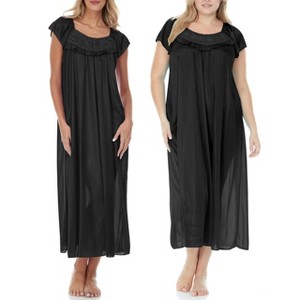 Ezi Satin Silk Nightgown For Women - 1 of 4