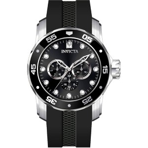 Invicta 45721 Men's Pro Diver Scuba Black Dial Strap Quartz Watch - 1 of 2