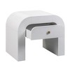 Hump 26" Arched Nightstand With Drawer White 26"W x 18"D x 22.5"H - 4 of 4
