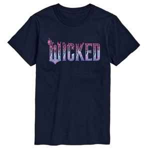 Men's - Wicked - Floral Ombre Logo Short Sleeve Graphic T-Shirt - 1 of 4