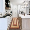 Modern Braided Print Area Rug Boho Rug Geometric Rug Washable Living Room Bedroom Rug - 2 of 4