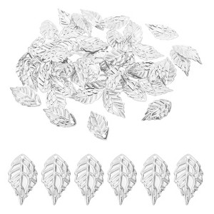 Unique Bargains Metal Bulk Leaf Pendants for Jewelry Making Bracelet Necklace 50 Pcs - 1 of 4