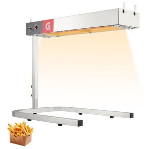 Commercial Food Warmer, Food Heat Lamp – 750W Stainless Steel Free-Standing Countertop Warmer for French Fries, Parties, Kitchen, Restaurant & Buffet - 1 of 4