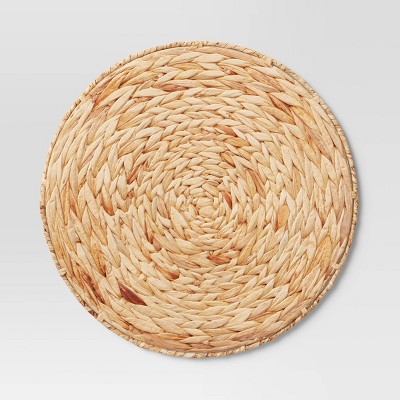 Water Hyacinth Charger Placemat - Threshold™: Round Off-White Table Decor, Traditional Style, 15" Diameter