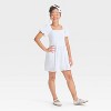 Girls' Puff Sleeve Fit & Flare A-Line Dress - art class™ - 3 of 3