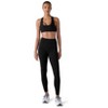 Future Planet Women's Nova Premium Performance Sport Athletic Active Yoga Workout Padded Sports Bra Removable Padding Black - 4 of 4