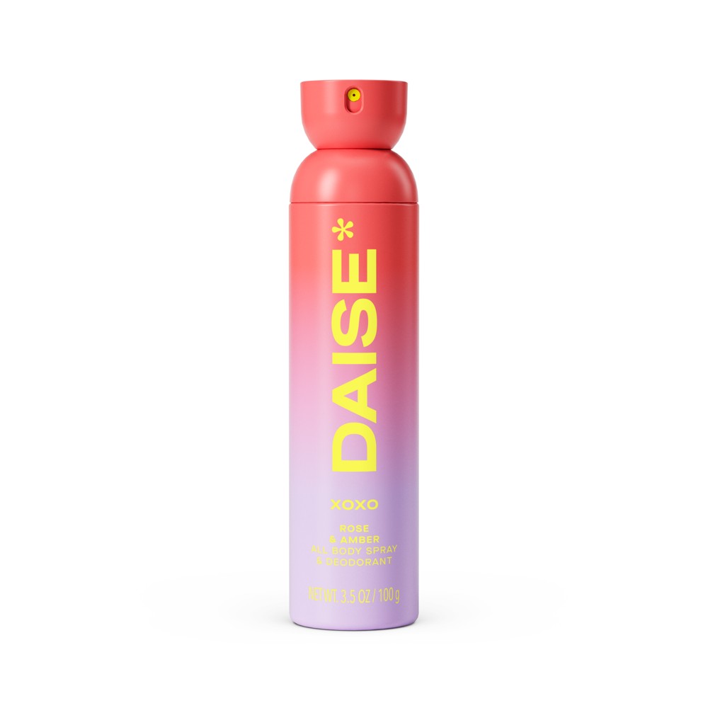 DAISE Full Body Deodorant Spray - XOXO - 3.5oz: Whole Body Use, Rose Scent