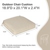 Aoodor Outdoor Dining Chair Cushions Set of 2, Waterproof Patio Furniture Seat Cushions, Outdoor Chair Pads with Ties - 2 of 4