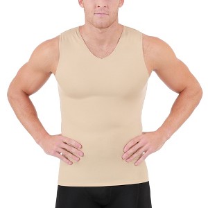 Insta Slim Big & Tall Compression V-Neck Tank VS00N1BT - 1 of 4